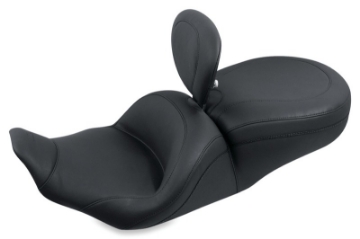 Picture of Mustang 97-07 Harley Rd King,06-07 Str Glide,00-05 Eagle Lowdown Touring 1PC Seat w-DBR - Black