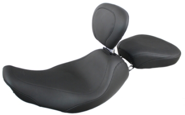 Picture of Mustang 97-07 Harley Rd King, 06-07 Str Glide, 00-05 Eagle Wide Tripper Solo Seat w-DBR - Black