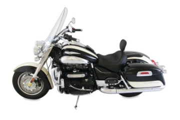 Picture of Mustang 08-18 Triumph Rocket III Touring Standard 2PC Seat w-Driver Backrest - Black