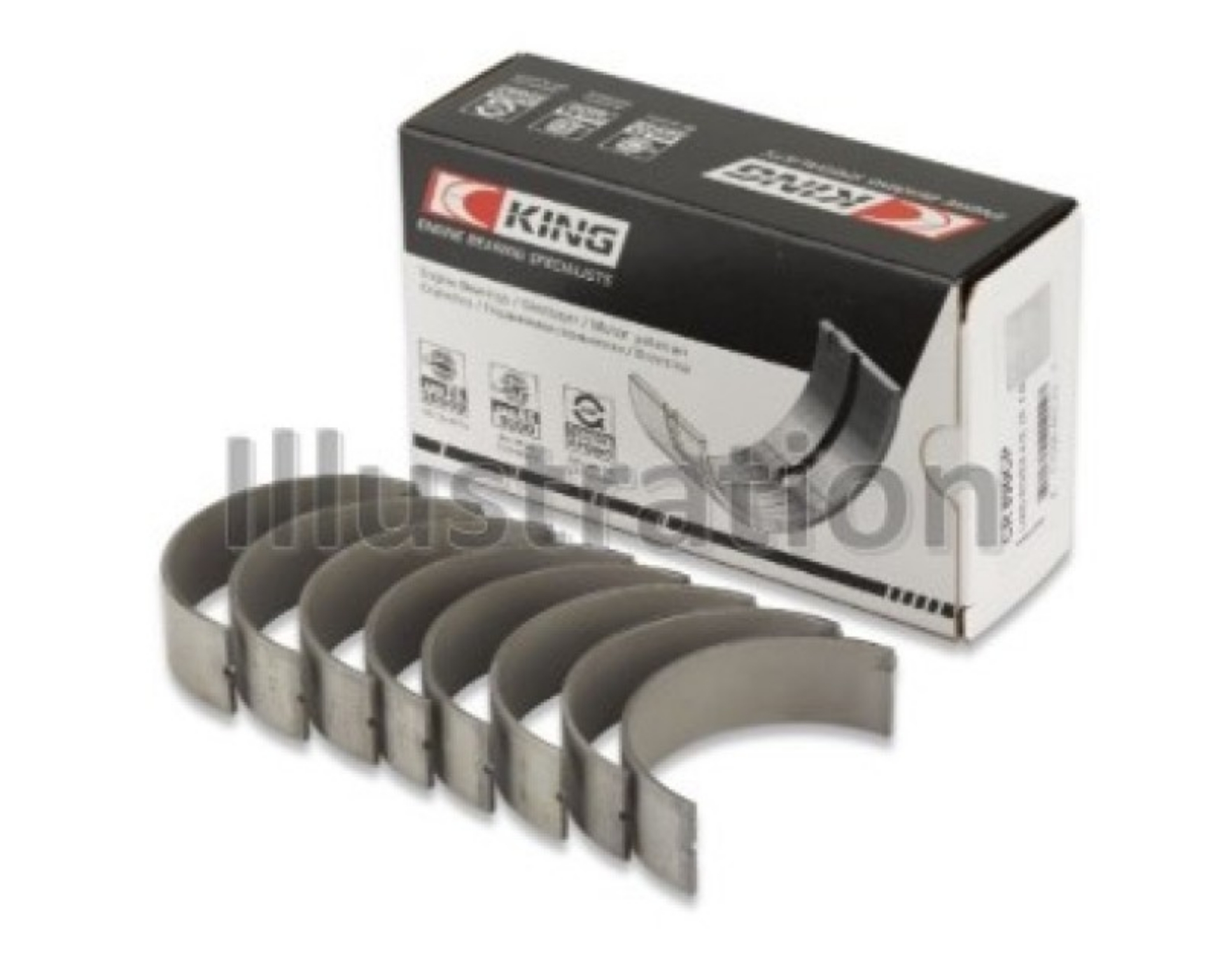Picture of King Engine Bearings Audi BYT-CDNC-CCZD-CPSA Size 0-50 Connecting Rod Bearing Set