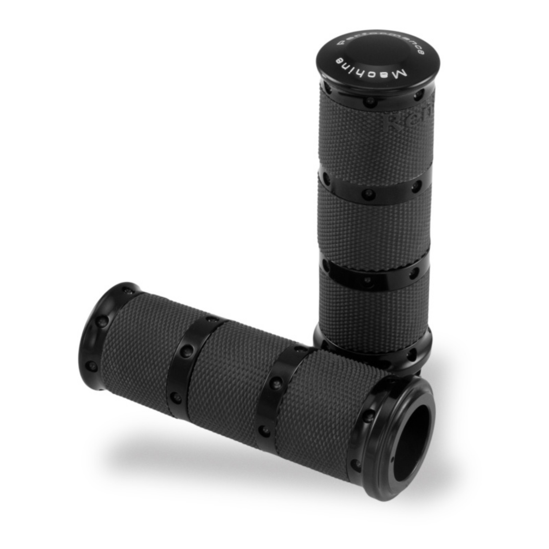 Picture of Performance Machine Handle Grip Set- XL Rubber 2K7 - Black Ano