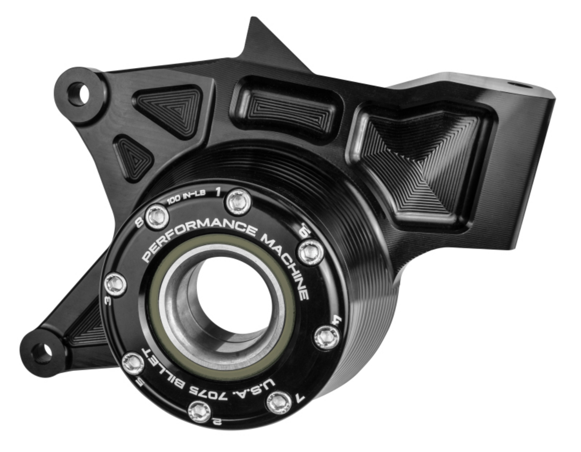 Picture of Performance Machine UTV Bearing Carrier Assembly - Black Ano