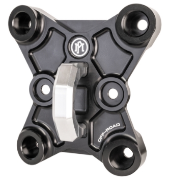 Picture of Performance Machine UTV Radius Rod Pull Plate Assembly - Black Ano