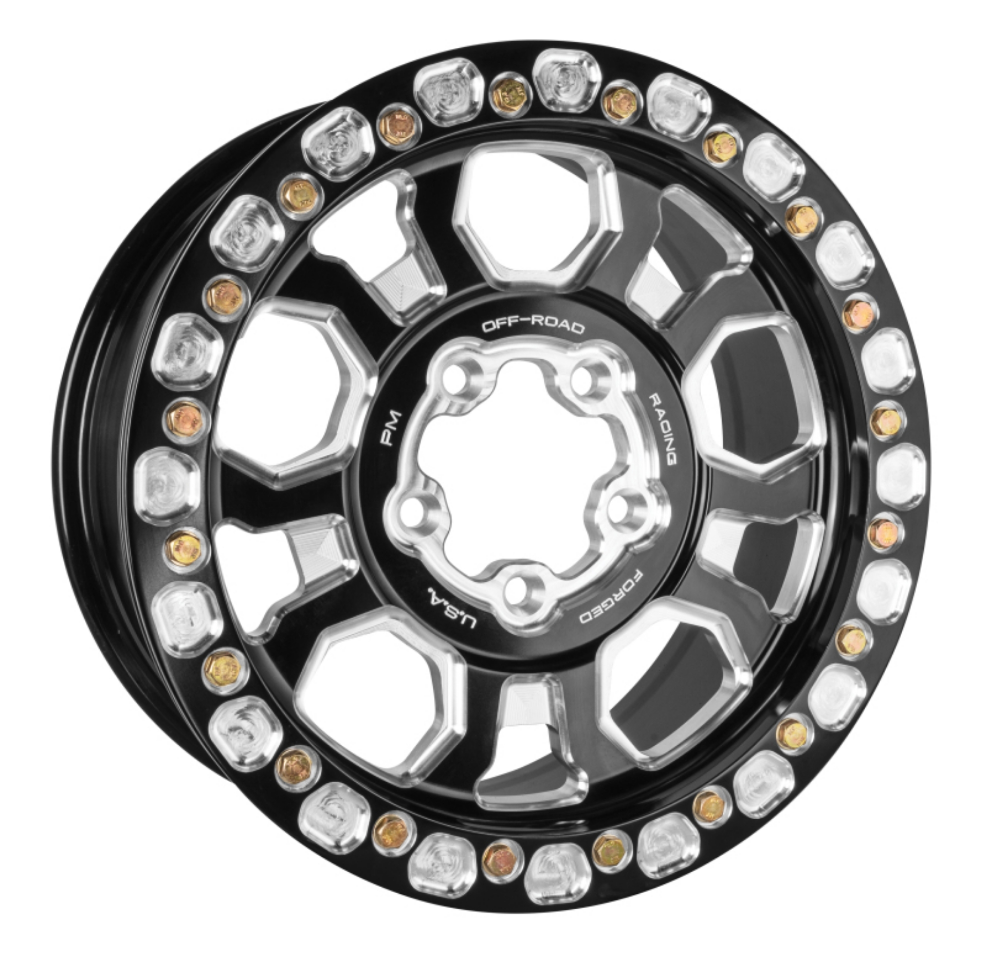 Picture of Performance Machine 15x7in Pro R UTV Race Pocket Beadlock Ring Wheel