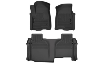 Picture of Husky Liners 19-24 Chevy Silverado1500-GMC Sierra1500 X-Act Front + 2nd Seat Floor Liner Set-Black