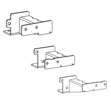 Picture of Go Rhino 16-23 Toyota Tacoma DC 4dr Brackets for Dominator Xtreme Frame Slider - Tex- Blk