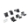 Picture of Go Rhino 07-18 Jeep Wrangler JKU 4dr Brackets for Dominator Xtreme Frame Slider - Tex- Blk