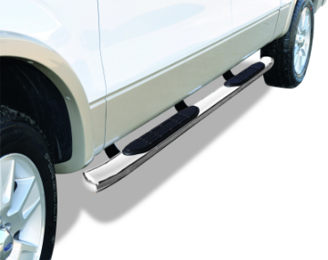 Picture of Go Rhino 09-14 Ford F-150 Super Crew 4dr 415 Series SideSteps - Polished