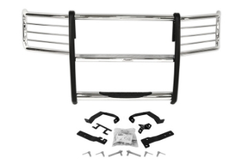 Picture of Go Rhino 15-17 Ford F-150 Excl- ACC Models 3000 Series StepGuard Center Grille + Brsh Grd - Chrome