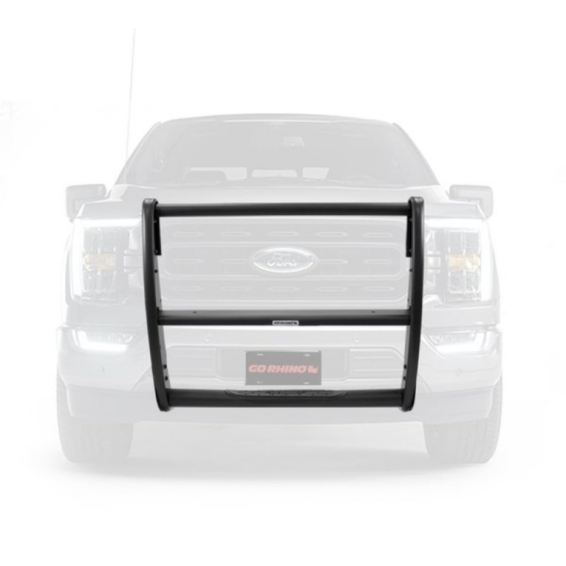 Picture of Go Rhino 18-20 Ford F-150 Excl- APA-ACC Models 3100 Series StepGuard Center Grille ONLY - Tex- Blk