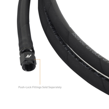 Picture of Mishimoto Push Lock Hose, Black, -6AN, 240in Length