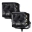 Picture of Go Rhino Xplor Blackout Series Cube LED Sideline Flood Light Kit Surface Mount 4x3 - Blk Pair