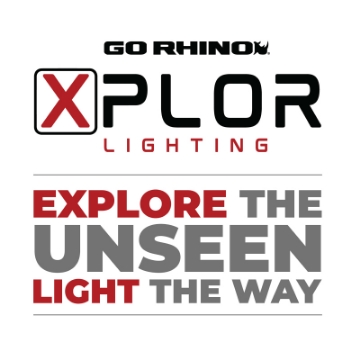 Picture of Go Rhino Xplor Bright Series Sgl Row LED Light Bar Side-Track Mount 51in- - Blk