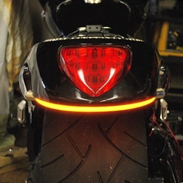 Picture of New Rage Cycles 06+ Suzuki M109R Rear Turn Signals w-Load EQ - Amber-Red