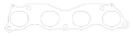 Picture of Cometic Honda K20A2 Exhaust -030 inch MLS Head Gasket 1-975 inch X 1-730 inch Port