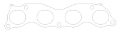 Picture of Cometic Honda K20A2 Exhaust -030 inch MLS Head Gasket 1-975 inch X 1-730 inch Port