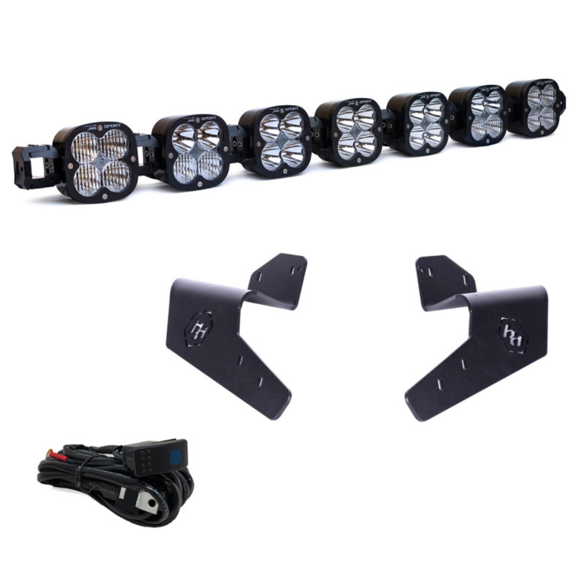 Picture of Baja Designs 2024+ Can-Am Maverick R 7XL Linkable Roof Mount Kit
