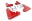Picture of Rally Armor 22-26 Subaru BRZ - Toyota GR86 Red UR Mud Flap w-White Logo