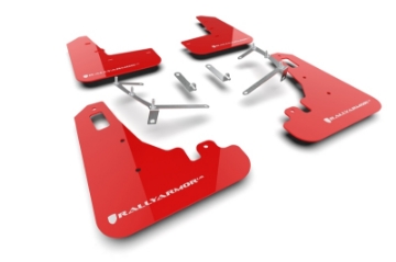 Picture of Rally Armor 22-26 Subaru BRZ - Toyota GR86 Red UR Mud Flap w-White Logo