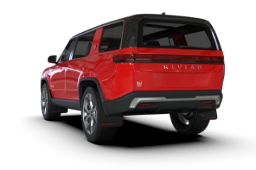 Picture of Rally Armor 22-26 Rivian R1S Black UR Mud Flap w-Red Logo