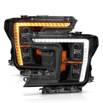 Picture of ANZO 18-20 Ford F-150 w-Factory Halogen Z-Series Full LED Proj Headlights - Pair