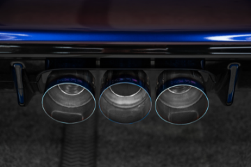 Picture of MBRP 23-24 Honda Civic Type R 2-0L T304 SS 3in Cat-Back Exhaust Triple Center Outlet w- Burnt Tips