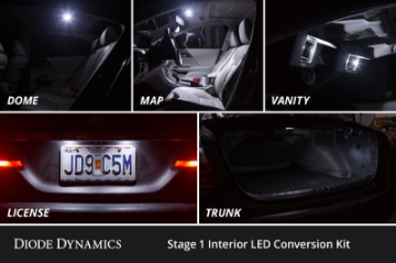 Picture of Diode Dynamics 12-16 Chevrolet Malibu Interior LED Kit Cool White Stage 1