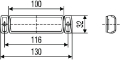 Picture of Hella 8645 Series 12V Amber Side Marker Lamp