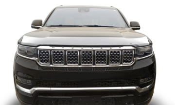 Picture of AVS 22-23 Jeep Grand Wagoneer Aeroskin Low Profile Hood Shield - Chrome