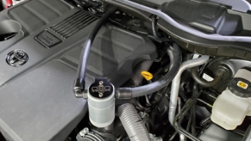 Picture of J&L 22-25 Toyota Tundra, 23-25 Sequoia 3-5L Turbo Oil Separator 3-0 Driver Side - Clear Anodized