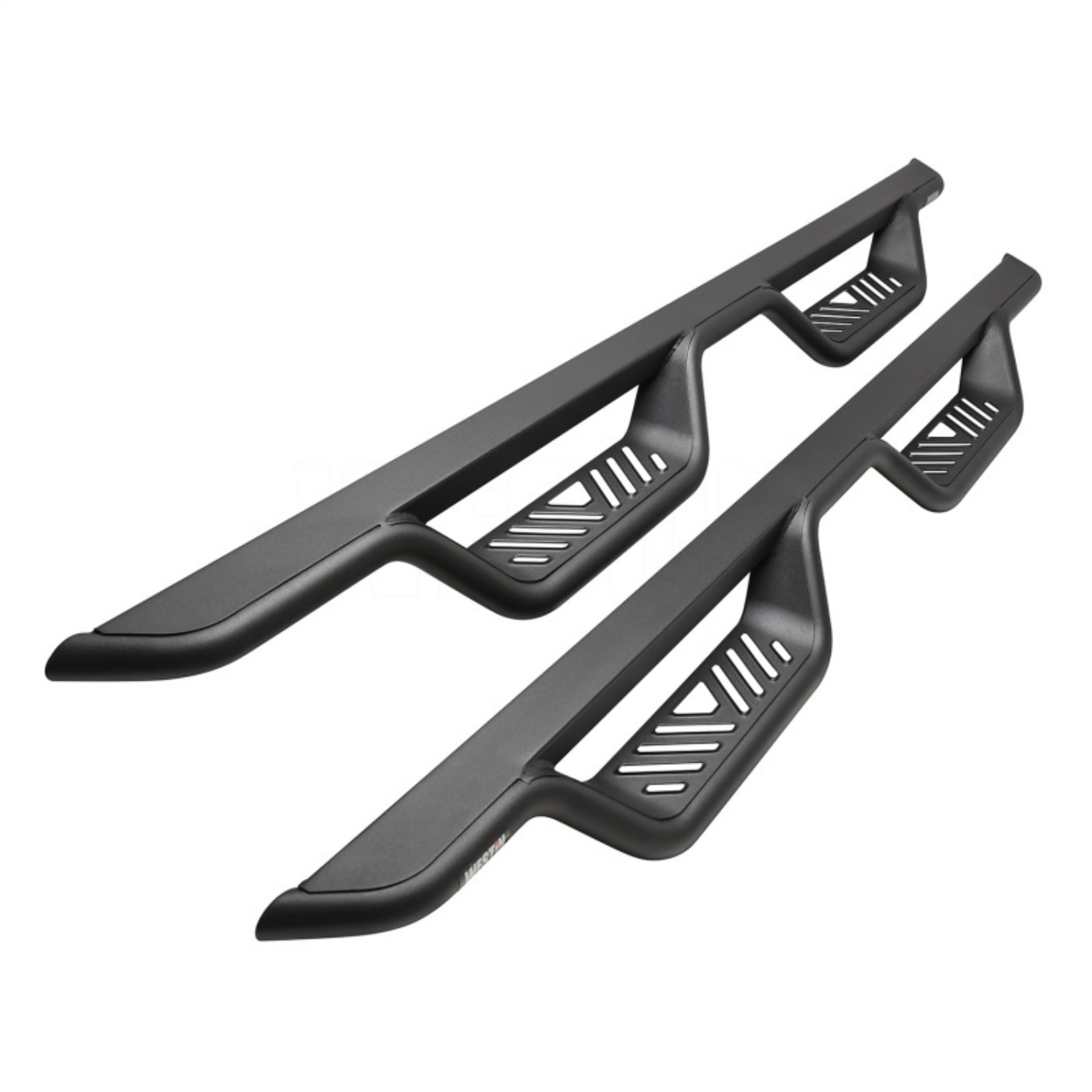 Picture of Westin 19-22 Chevrolet Silverado - GMC Sierra Double Cab Outlaw Nerf Step Bars - Textured Black