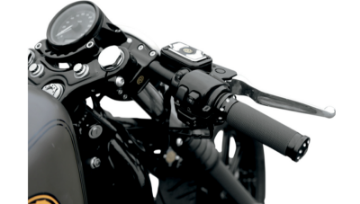 Picture of Roland Sands Design Clip Ons 39mm Cafe - Black Ano