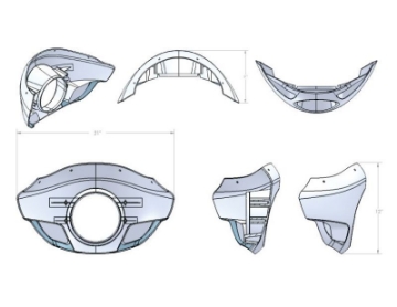 Picture of Burly Brand Touring Sport Fairing Tall