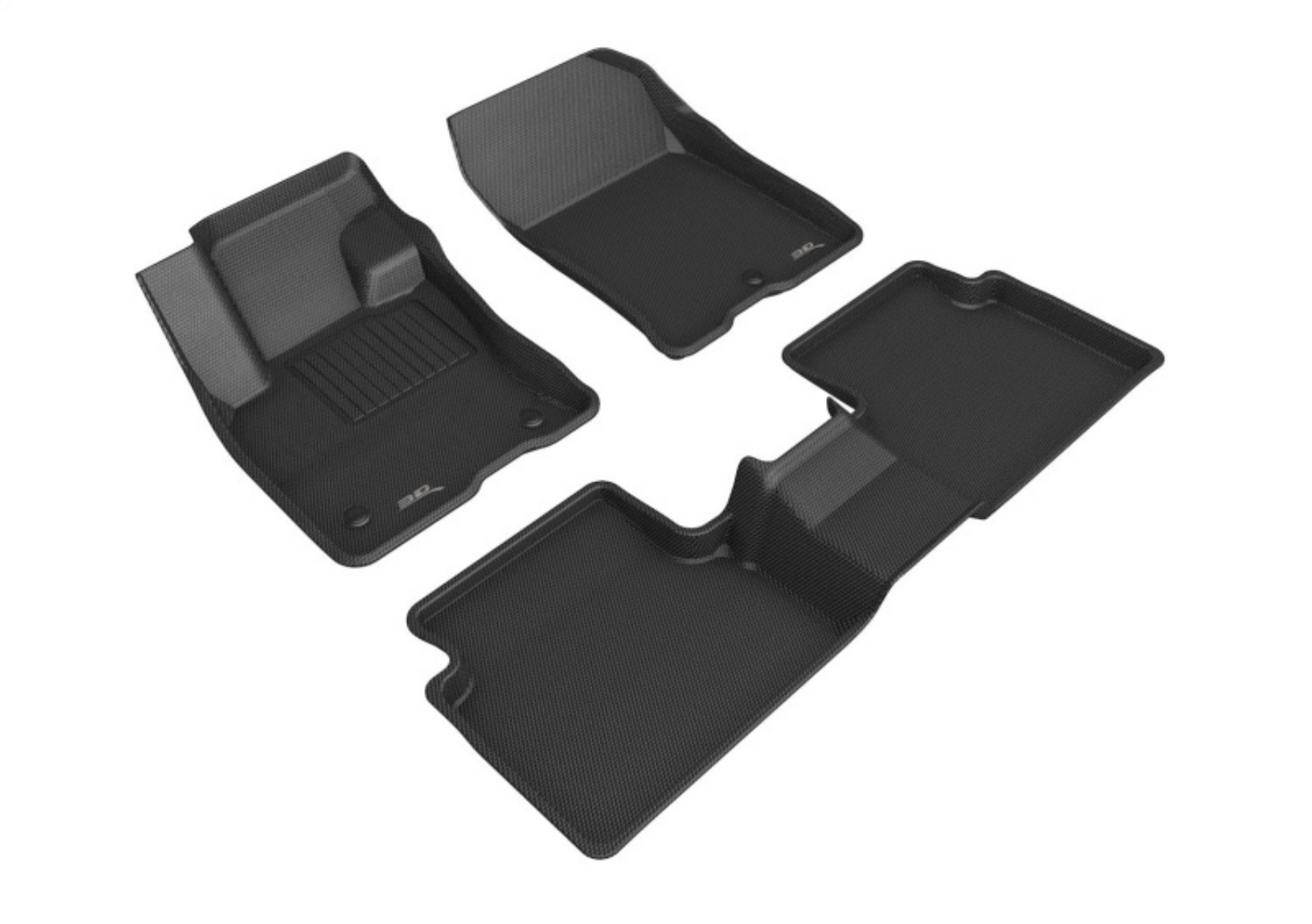 Picture of 3D MAXpider 21-24 Ford Bronco Sport Kagu 1st - 2nd Row Floormats - Black