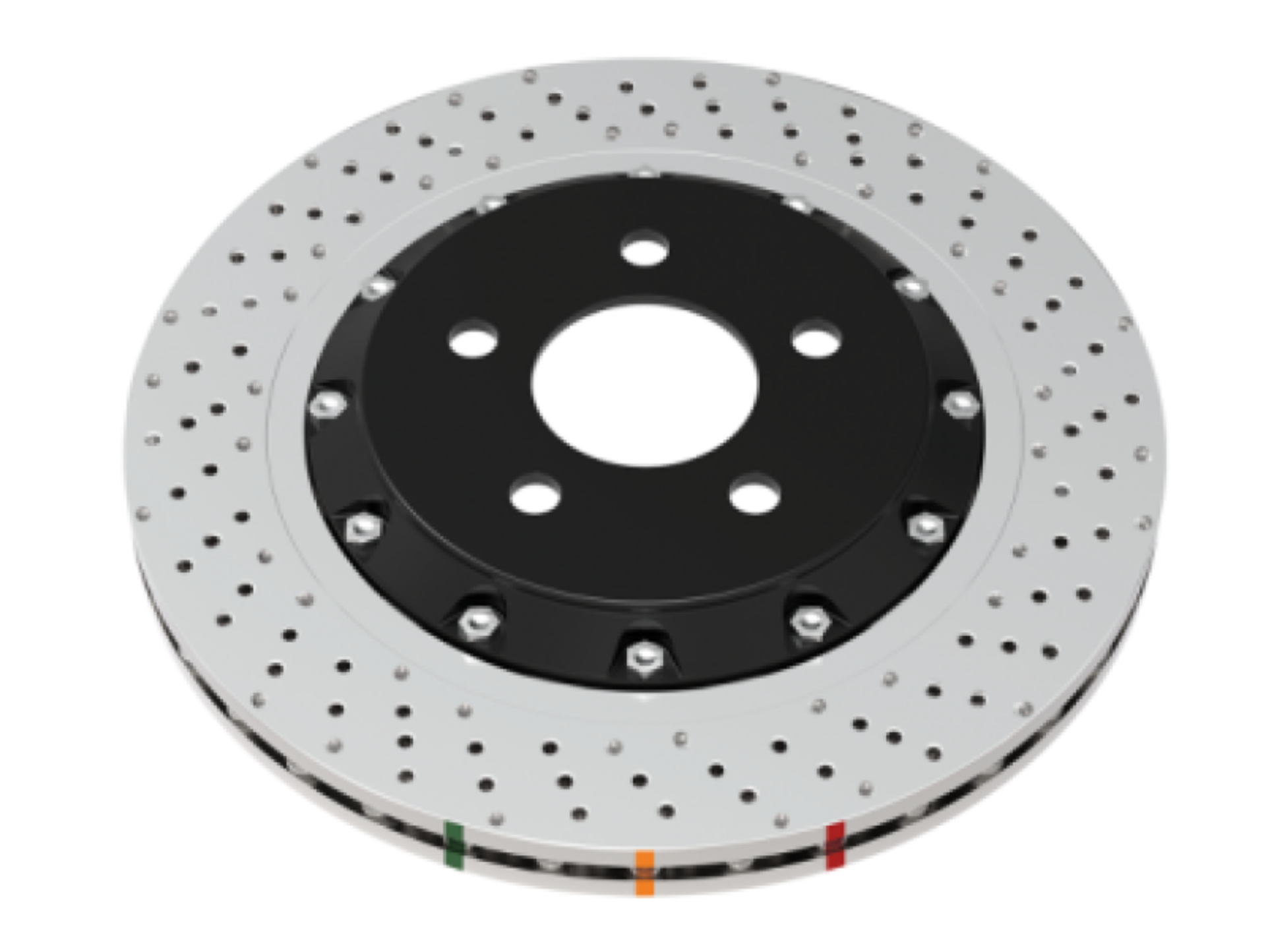 Picture of DBA 2018+ Hyundai I30 N Performance Front Drilled-Dimpled 5000 Series Replacement Rotor Ring