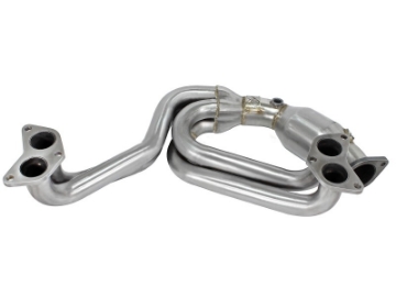 Picture of aFe 12-17 Toyota 86 - FRS - BRZ Twisted Steel 304 Stainless Steel Long Tube Header w- Cat