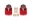 Picture of BMR Chevy SS and Pontiac G8 Motor Mount Kit Solid Bushings Red