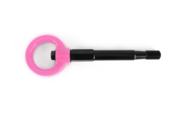 Picture of PERRIN 08-14 Subaru WRX-STI Hatchback Tow Hook Kit Rear - Hyper Pink