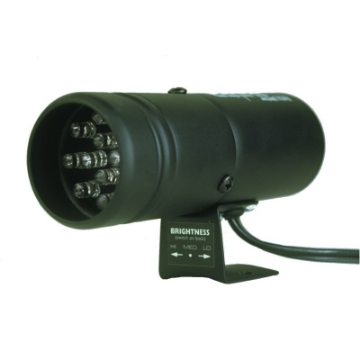 Picture of Autometer Tachometer 0-9000 RPM Carbon Fiber Pro-Stock Pedestal w- Super Lite & Peak Mem 5in 127mm