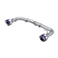 Picture of MBRP 2022 Subaru BRZ 2-4L-Toyota GR86 2-4L 2-5in Dual Split Rear Exit w-5in OD Burnt End Tips - T304