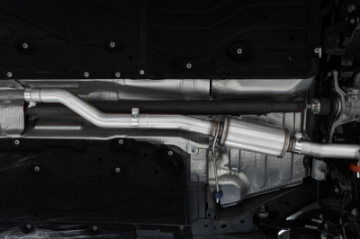 Picture of MBRP 2022+ Ford Maverick Aluminized Steel 4in OD Tip Single Side Exit 3in Cat Back Exhaust