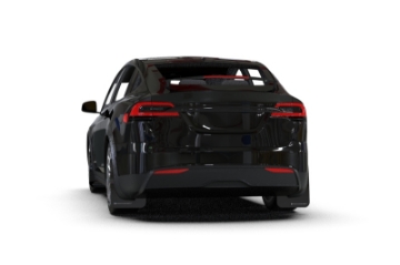 Picture of Rally Armor 22-26 Tesla Model X Black UR Mud Flap w-Dark Grey Logo