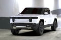 Picture of Rally Armor 22-25 Rivian R1T Black UR Mud Flap w-Tangerine Scream Logo