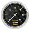 Picture of Autometer Marine Carbon Fiber Ultra-Lite Gauge 3-3-8in Tachometer 6K RPM