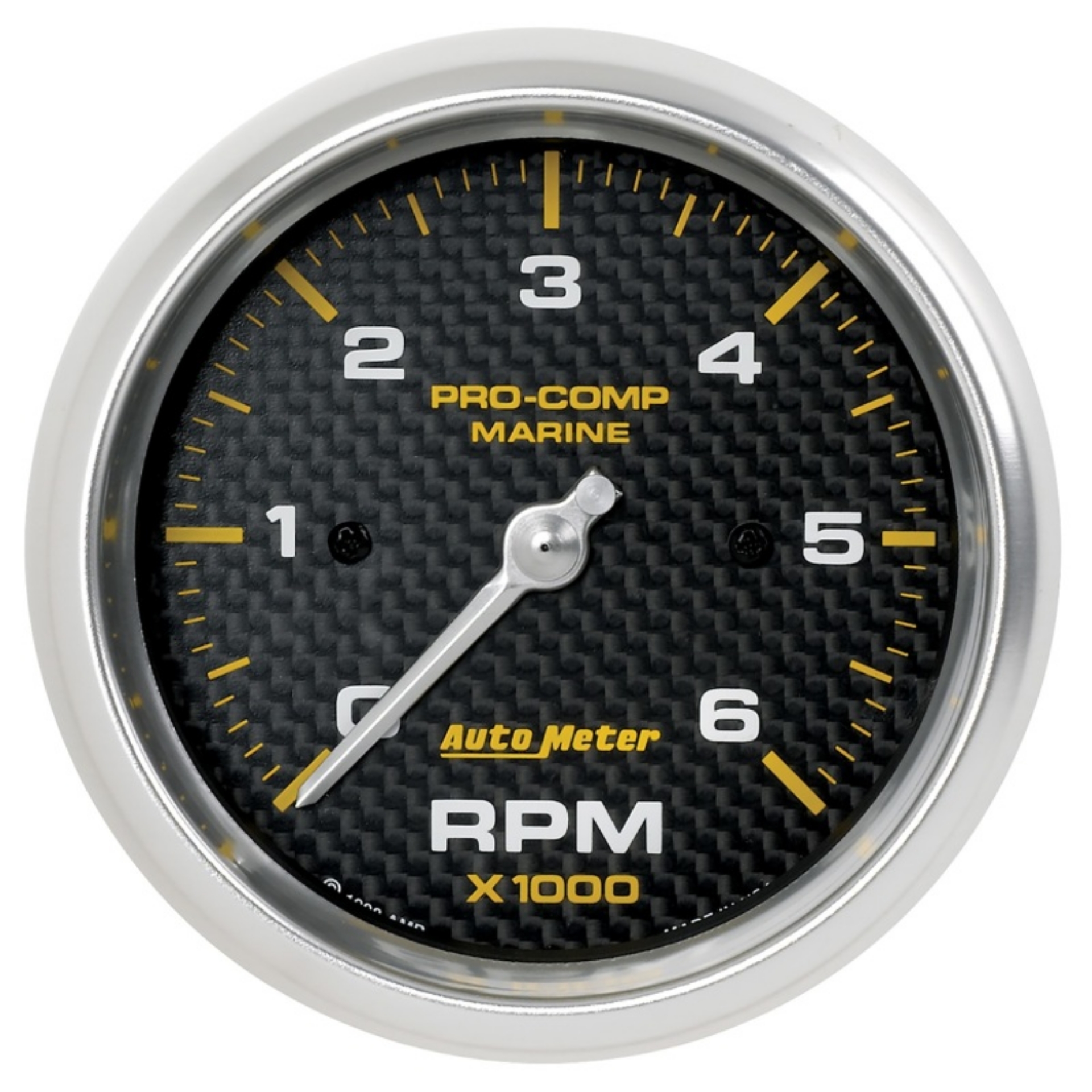 Picture of Autometer Marine Carbon Fiber Ultra-Lite Gauge 3-3-8in Tachometer 6K RPM