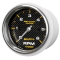 Picture of Autometer Marine Carbon Fiber Ultra-Lite Gauge 3-3-8in Tachometer 6K RPM