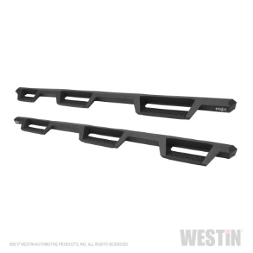 Picture of Westin-HDX 07-18 Chevrolet Silverado Excl- Classic 6-5ft- Bed Drop W2W Nerf Step Bars - Tex- Blk