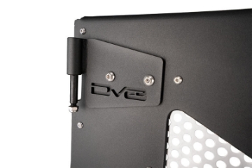 Picture of DV8 18-22 Jeep 4 Door JL-JT Aluminum Half Doors with Perforated Mesh Rear