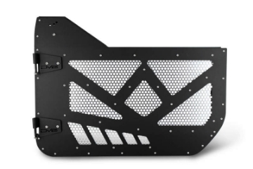 Picture of DV8 18-22 Jeep 4 Door JL-JT Aluminum Half Doors with Perforated Mesh Front