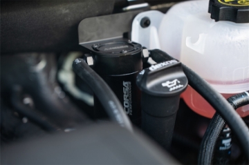 Picture of Corsa 2019-2025 Silverado-Sierra & 2021-2025 Tahoe-Suburban-Yukon-Denali Aluminum Oil Catch Can